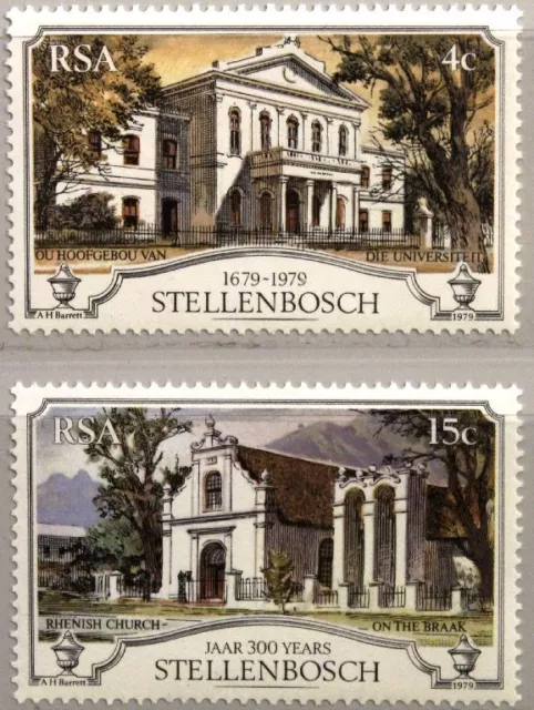 RSA SÜDAFRIKA SOUTH AFRICA 1979 566-67 300 Jahre Stadt Stellenbosch City View **