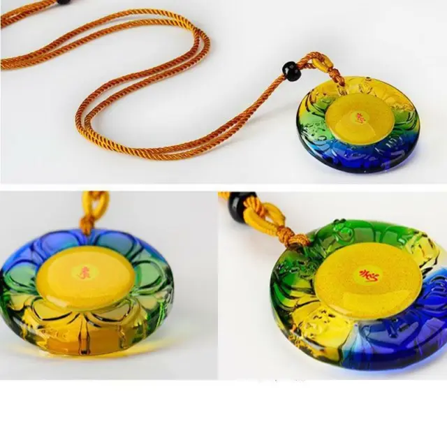 Stern Curse Feng Shui Pendant Sanskrit Tibetan Buddhist Amulet Necklace 楞严咒吊坠