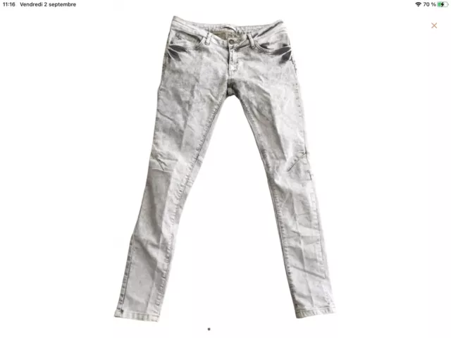 Très beau jeans Maje gris 40 tbe