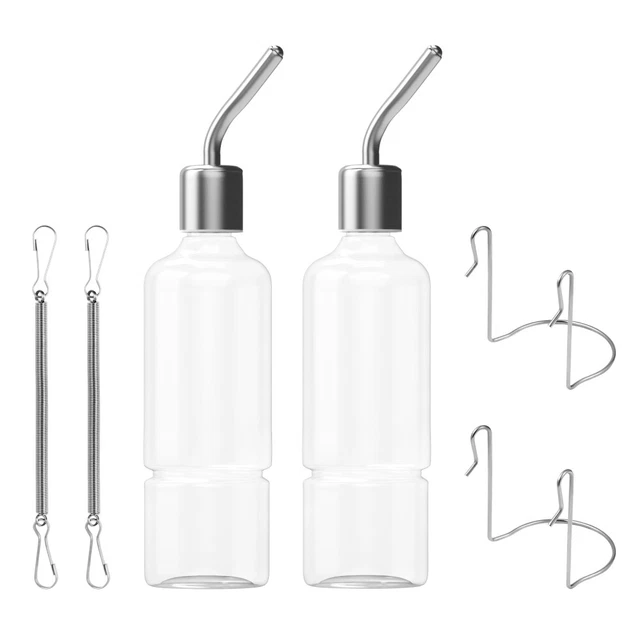 Bottiglia Acqua 80ml Per Animali - Per Criceti, Conigli, Cincillà, Con Distributore Cibo, Giallo - Foto 9