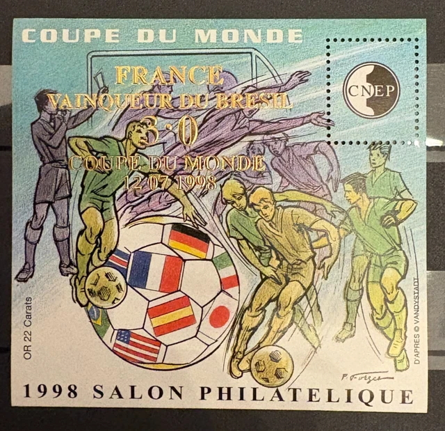 Bloc France CNEP N°27 - Football 1998 - Neuf Sans Charnière (cote 58€)