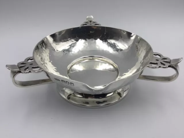 Stunning, Rare, Solid Silver Arts & Crafts Tasting Bowl, Lond C1904 (1)