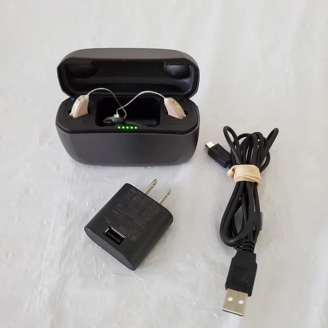 Audífonos recargables ReSound GN PREZA 0297 con estuche de carga PZ861-DRWC