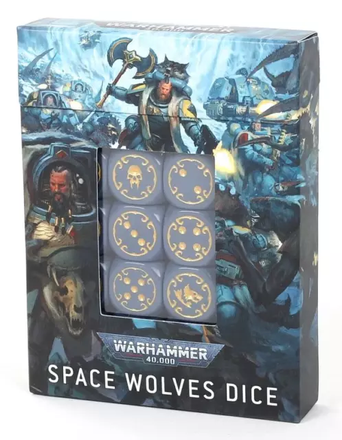 Space Wolves Chapter Dice Space Marines Warhammer 40K Pack 20x 16mm Dice