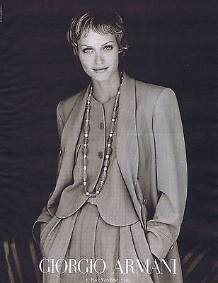 PUBLICITE ADVERTISING 064  1995  GIORGIO ARMANI  haute couture par PETER LINDBER 