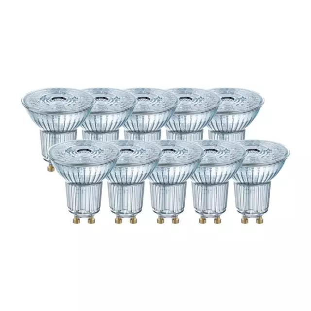 Osram 10er Pack LED BASE PAR16 4,3W = 50W GU10 Strahler 350lm 36° 2700K Warmweiß