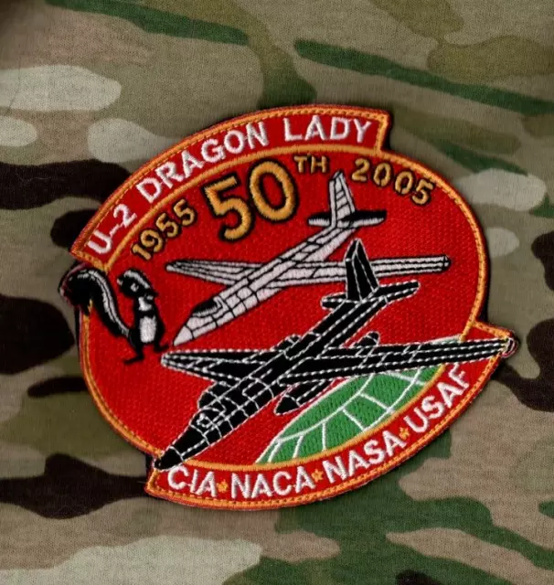 USAF U-2 CIA NASA NACA HIGH ALTITUDE DRAGON LADY 50TH ANNIVERSARY vêlkrö PATCH