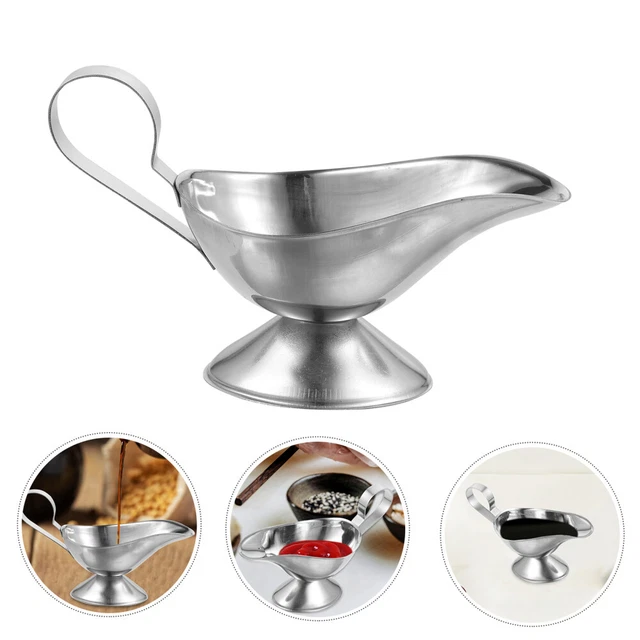 Contenitore salsa bistecca salsa piatto dispenser stile ristorante barca su ghiaia