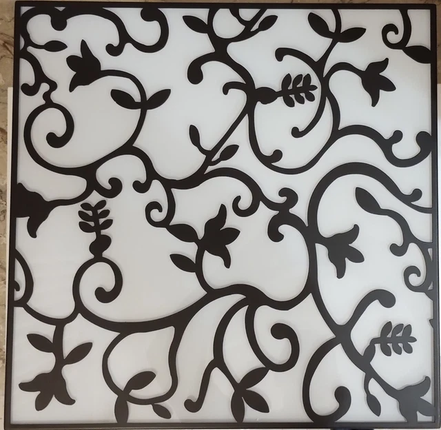 Lampada da Soffitto Design Gibas Color Wengè - Applique Parete Decor 50 X 50 cm