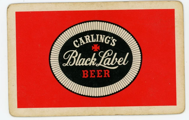 Carling Black Label Beer Single Swap Playing Card - 1 card