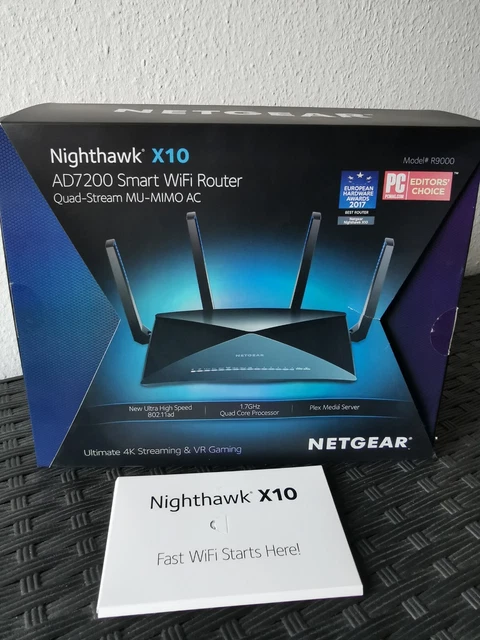 🎈NETGEAR Nighthawk X10 AD7200, 4K Streaming & VR Gaming, Smart-WLAN-Router