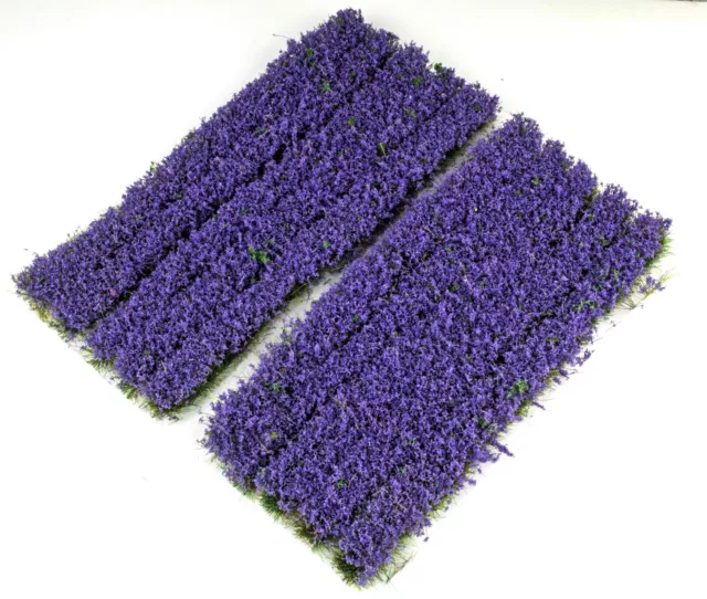 WWS Static Grass Strips x 10 | 10mm Heather | GSTHEA10 | for Model Scenery