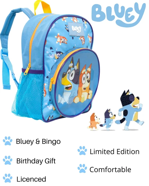 BLUEY BACKPACK KIDS | Bluey and Bingo Bluey Toys | Bluey Cartoon ...