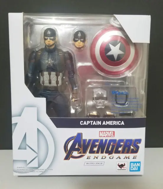 S.H. Figuarts Captain America Action Figure Avengers Endgame BANDAI From Japan