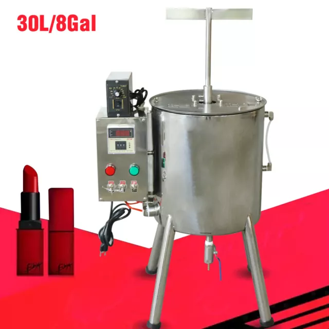 30L Heating Mixing Filling Machine Stirring Tank Lipstick Chocolate Cream Filler