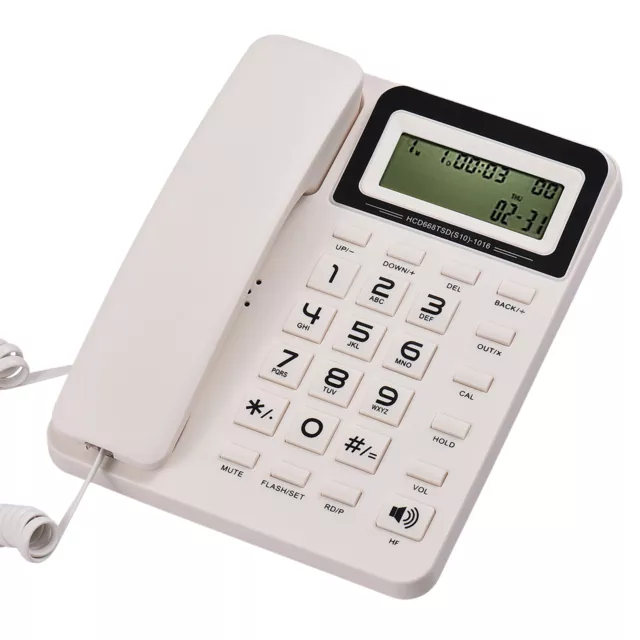 Desktop Corded Landline  Fixed  with LCD Display Mute/ Pause/ L8G5