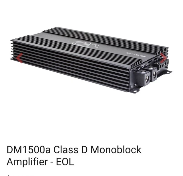 DD AUDIO DM1500A MONOBLOCK CAR AMP 1500W RMS SUBWOOFERS BASS 1OHM