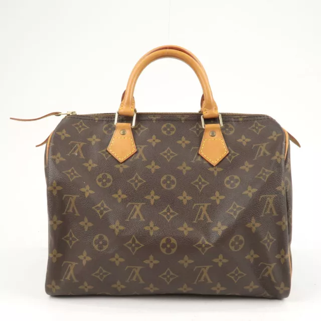 Auth Louis Vuitton Monogram Speedy 30 Hand Bag Boston Bag M41526 Used 2