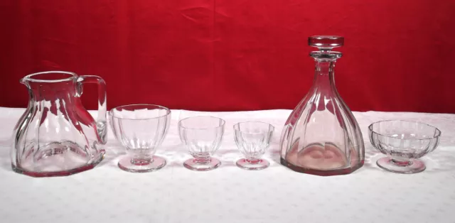 6 Très rares Verres à Eau cristal de  Baccarat service 1930 - 2 lots disponibles 2