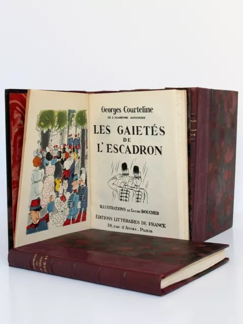 Œuvres Georges COURTELINE. 10 volumes reliés Les Éditions littéraires de France.