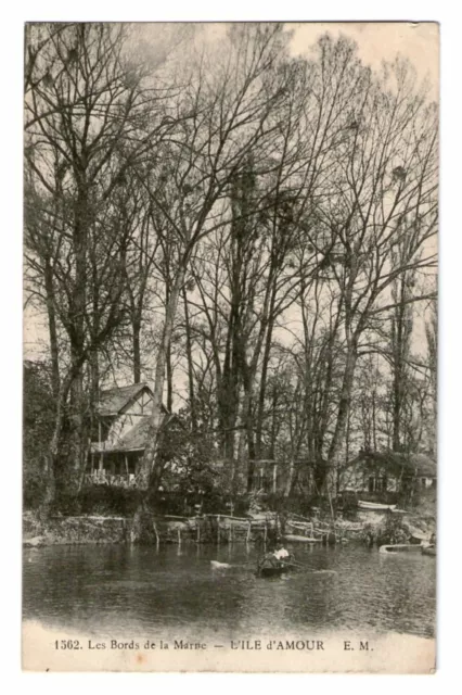 94-49 cpa bords de marne - l'ile d'amour