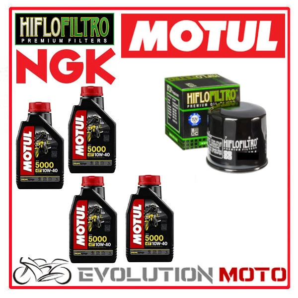 Kit Tagliando Honda VT Shadow Aero 750 - 4L Olio Motul 10W40 + Filtro Olio HIFLO HF204 - Foto 5