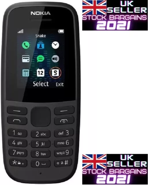 Nokia 105 (4th Edition) 1.77” UK SIM Free Feature Phone (Single SIM) (K840)