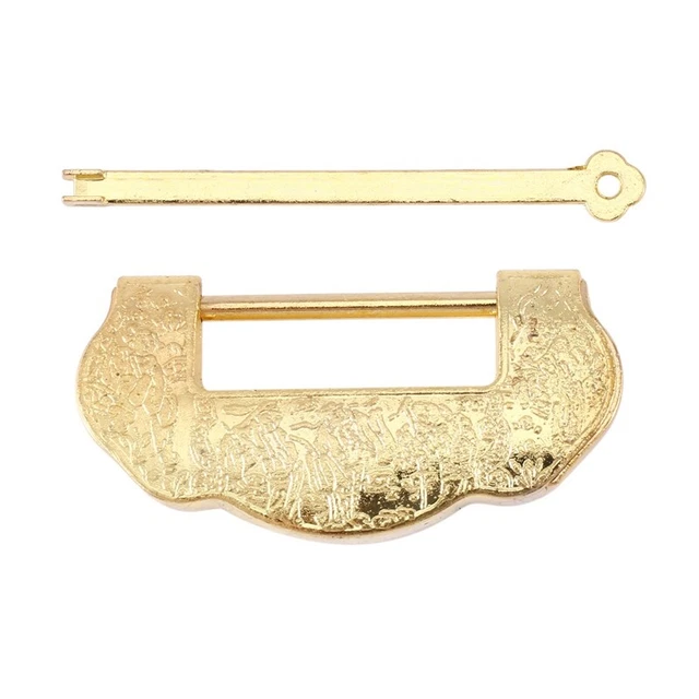 1 PCS Antique Small Locks Padlock Yuanbao Lock V3B8