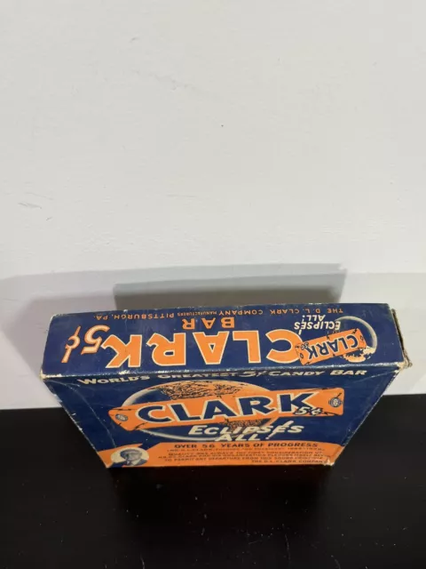 Vintage Clark Candy Bar Box Worlds Greatest Candy Bar Eclipses All 2