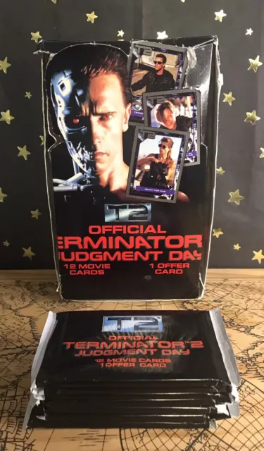 Terminator 2 T2 Judgement Day Movie Cards New (7 Packs) 1991 Vintage