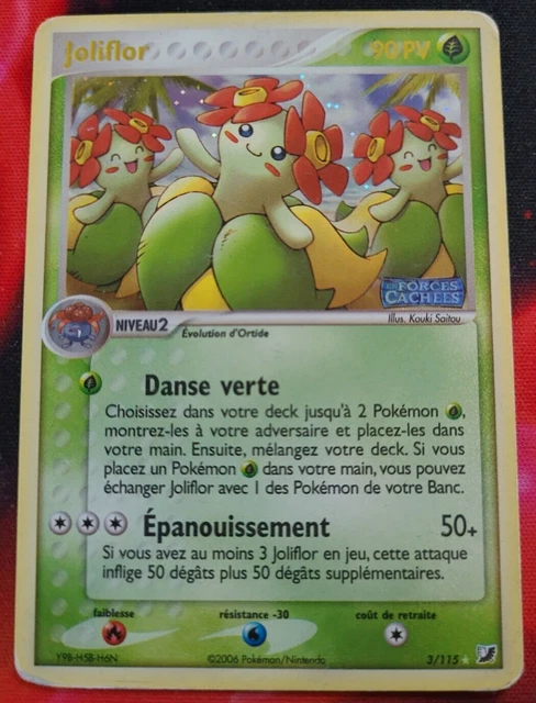 Pokemon - Joliflor Holo Reverse 3/115 - Ex Forces Cachées - Titre Or - Fr