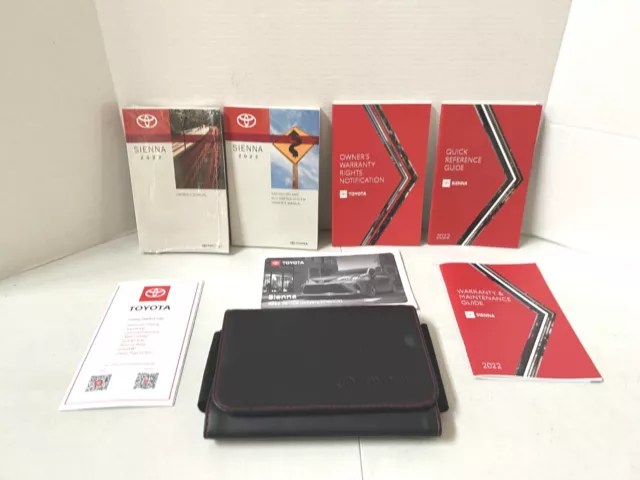 2022 Toyota Sienna Owners Manual Set With Navigation Guide OEM Free Shipping