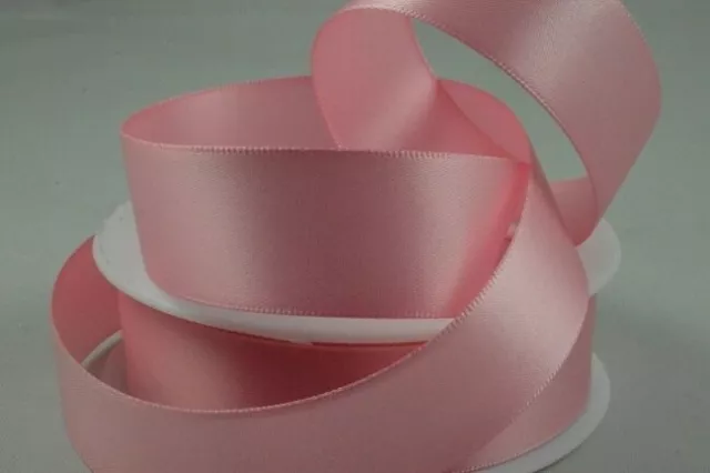 Double Sided Satin Ribbon Rolls Reels 3mm 6mm 10mm 15mm 25mm 38mm 50mm Wide Roll