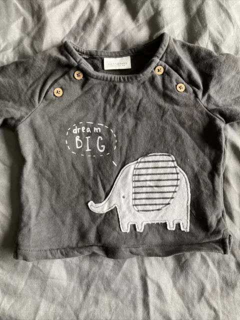 baby boys next 0-3 months tshirt elephant