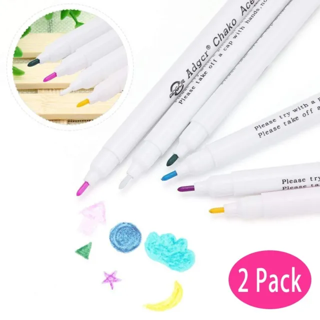 Fabric Markers Water Soluble Pens SewingAccessories Plastic White Blue
