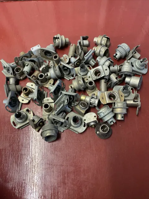LIGHT SOCKET MIXED LOT OF (60) FOR 1940 's 1950 's 1960 's VINTAGE AUTO TRUCK