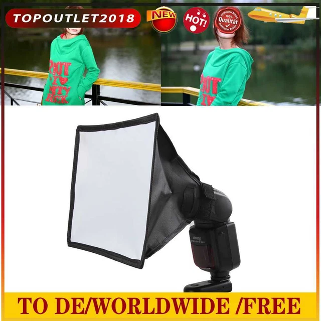 Accesorios mini difusor portátil lámpara de flash caja suave para Nikon para Canon