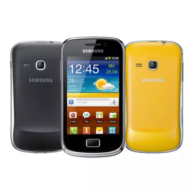 Samsung Galaxy Mini 2 GT-S6500 Black Yellow Android 4GB Unlocked Mobile Phone