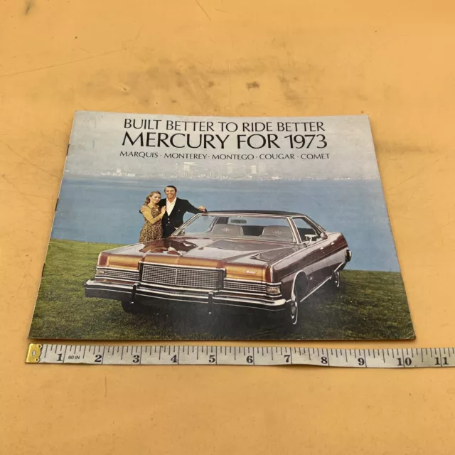 1973 Mercury Dealer Sales Brochure Marquis Monterey Montego Cougar Comet