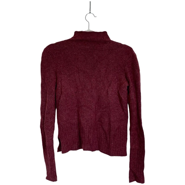 MADEWELL INLAND TURTLENECK Sweater in Coziest Yarn Dark Cabernet Size XS 14.11 PicClick UK