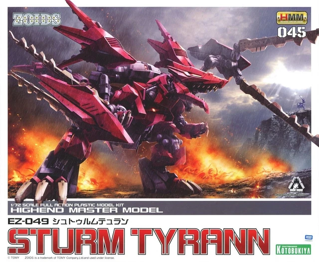 Zoids HMM 045 EZ-049 Sturm Tyrann 1/72 scale model kit Kotobukiya