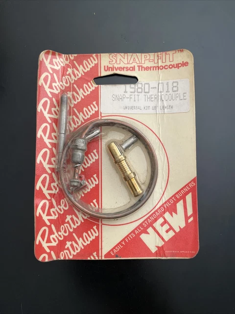 Robertshaw 1980-018 18" 1980 Series Snap-Fit® Universal Thermocouple