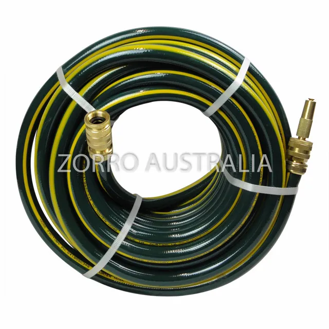 NEW PROLINE 19mm NON KINK Garden Hose with Set of ZORRO Brass Fittings