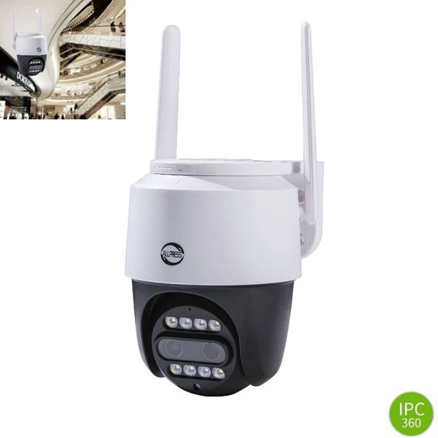 Caméra WiFi 5MP Sans Fil SmartCam - IP66 Extérieur, Vision Nocturne, Alarme TF