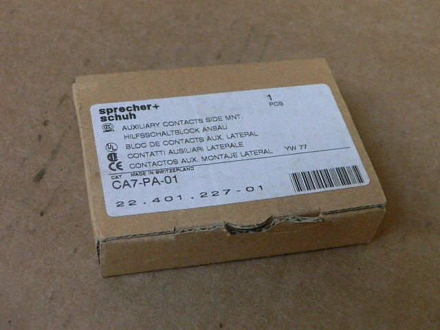 Sprecher & Schuh Ca7-Pa-01 Auxiliary Contact Block