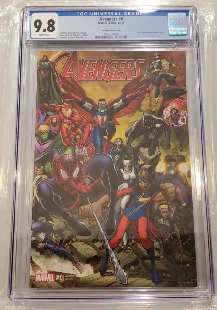 Avengers #0 1:25 Art Adams Variant CGC 9.8 1st Ultimates Team America Chavez