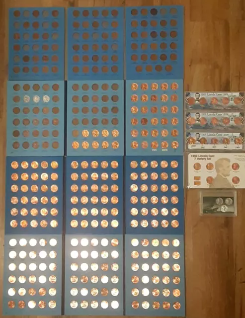 1909 vdb 2022 lincoln  penny collection Set added  small date 1960p & d + proof