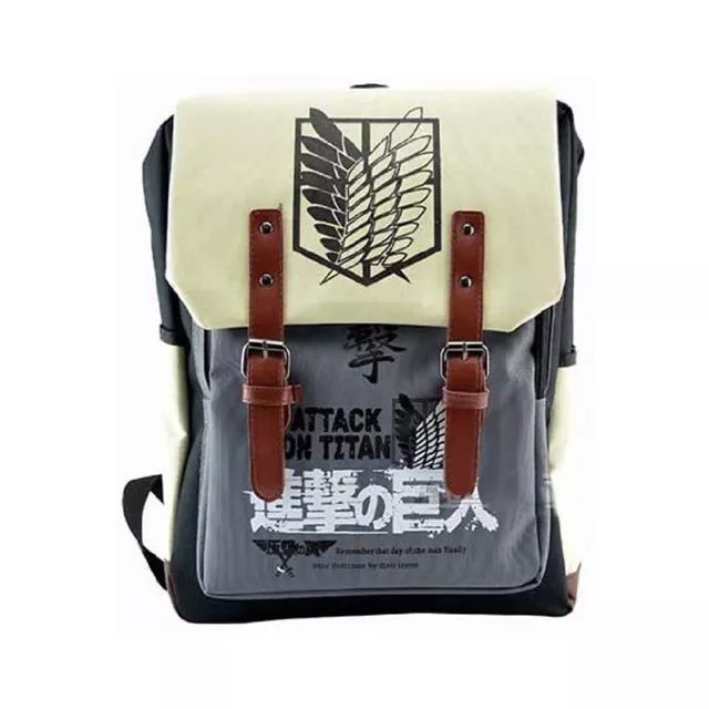 Attack on Titan Rucksack mit Dokumentenfach | Mit Wappen des Aufklärungstrupp