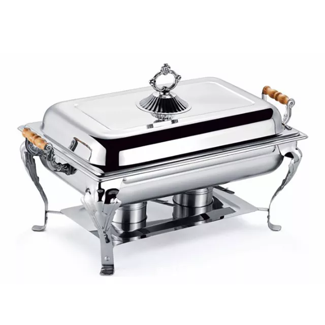 1 Pack Catering Stainless Steel Chafer Chafing Dish Sets 8 QT Full Size Buffet