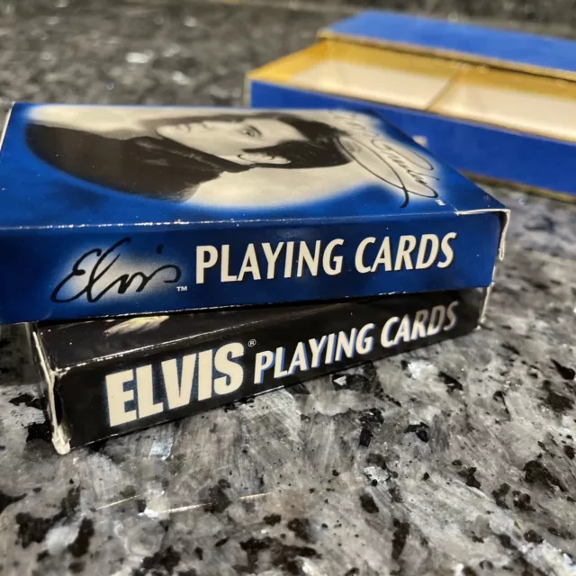 Vintage Elvis Presley Bicycle playing cards (2 decks) - Collectible Storage Box 3